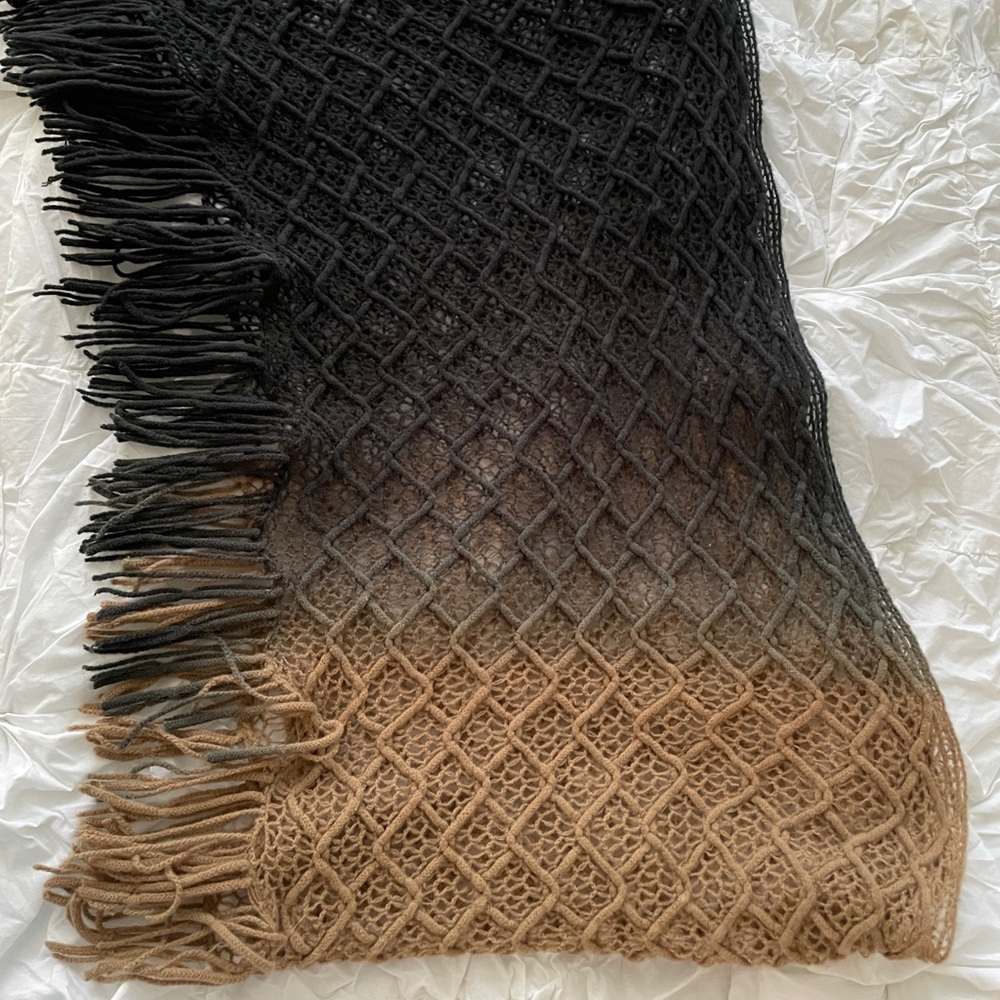 Ombré Fringe Infinity Scarf